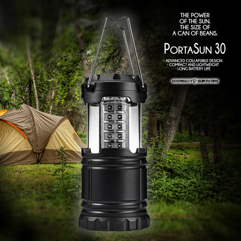 PORTASUN 30 - Ultra-Compact Collapsible LED Lantern